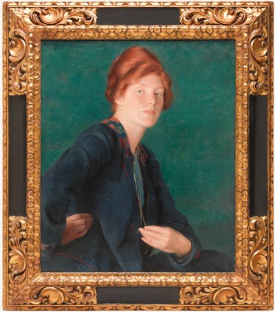 赤い髪の女 作： William McGregor Paxton