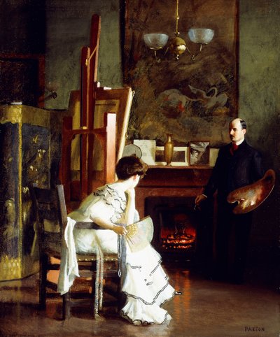 スタジオで 作： William McGregor Paxton