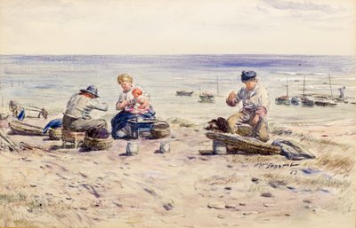 線を餌にする 作： William McTaggart