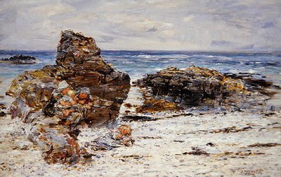 Cauldron Rocks（油彩・キャンバス） 作： William McTaggart