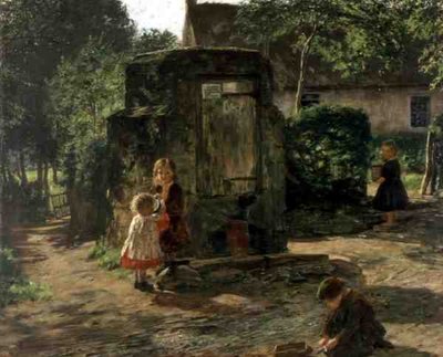 The Old Pump Well, c.1862-63 （油彩・キャンバス） 作： William McTaggart