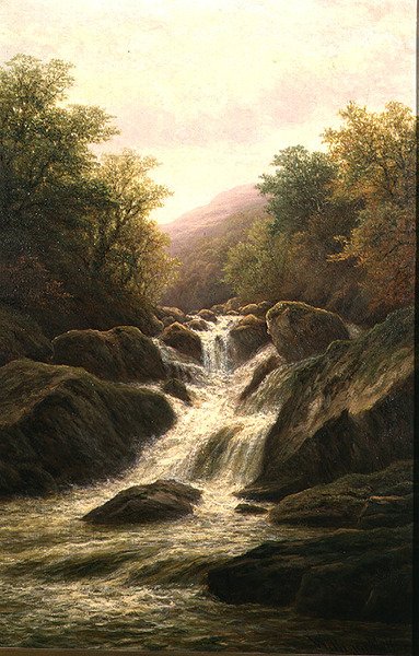 On the Lledr」（油彩・キャンバス） 作： William Mellor