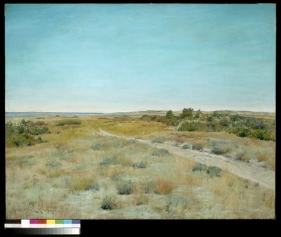 秋のファーストタッチ（キャンバスに油彩） 作： William Merritt Chase