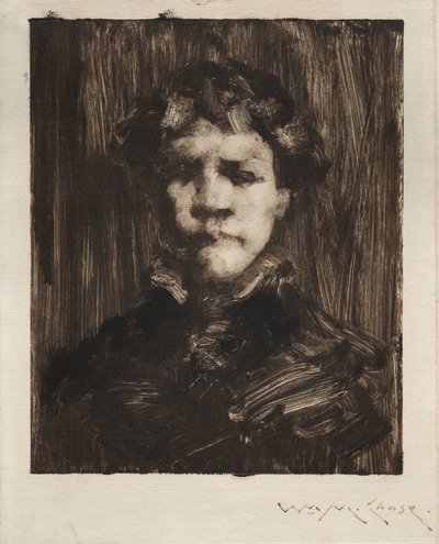 少年の頭 作： William Merritt Chase