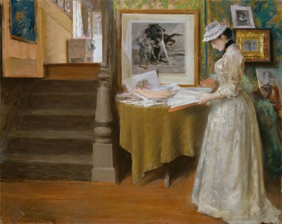 スタジオにて、1892-1893年頃。 作： William Merritt Chase