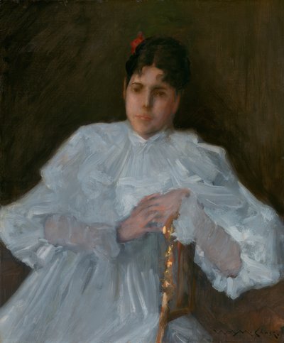白い服の女の子 作： William Merritt Chase