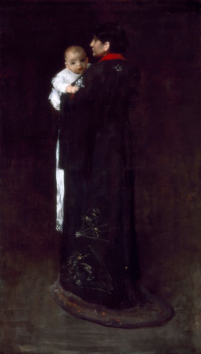 母と子 作： William Merritt Chase