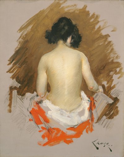 ヌード、1901年頃 作： William Merritt Chase