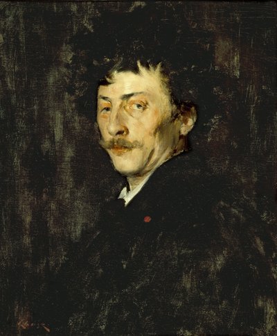 パブロ・デ・サラサーテ：ヴァイオリニストの肖像、1875年頃 作： William Merritt Chase