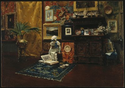 スタジオ・インテリア」1882年頃（油彩・キャンバス 作： William Merritt Chase