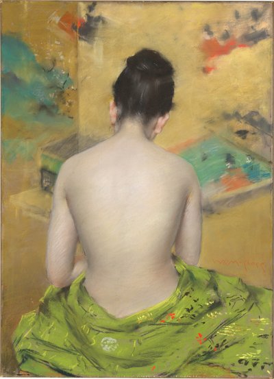 肉の色と金の研究」1888年 作： William Merritt Chase