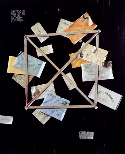 Huling氏のレターラックの画像 作： William Michael Harnett