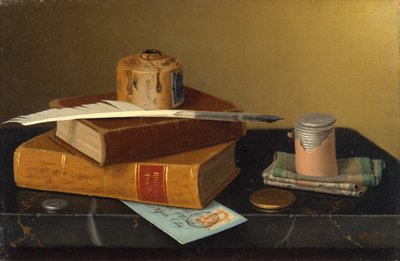 Bankers Table、1877年。 作： William Michael Harnett