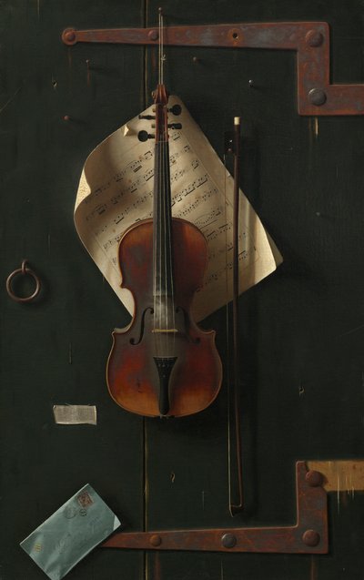 古いヴァイオリン、1886 作： William Michael Harnett