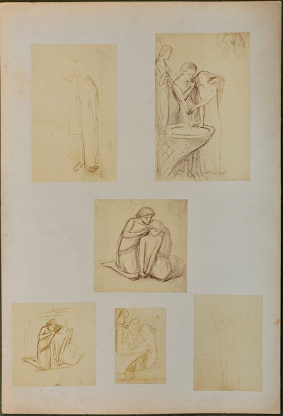 ラ・ベルダム・サン・メルシー』のための習作 作： William Michael Rossetti