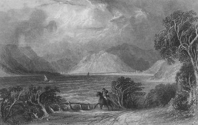 プールリーブリッジからのウルズウォーター」1835年頃 作： William Miller