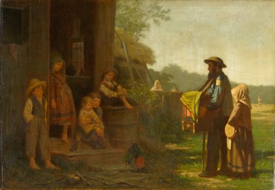 オルガングラインダー、1865〜75年頃（キャンバスに油彩） 作： William Morgan