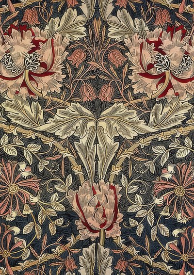 装飾的な生地。 1876-90 作： William Morris