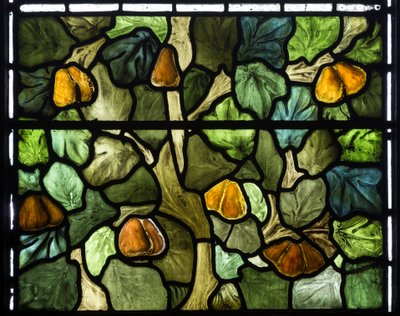 葉の詳細、1879（ステンドグラス） 作： William Morris