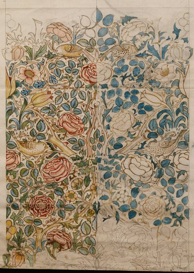 ローズ、更紗のデザイン 作： William Morris