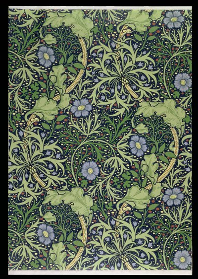 海藻の壁紙デザイン、ジョン・ヘンリー・ディアル（1860-1932）、1901（壁紙） 作： William Morris