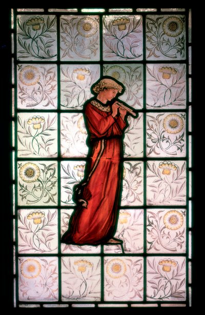 ステンドグラス、ミンストレル。 1882〜1884 作： William Morris