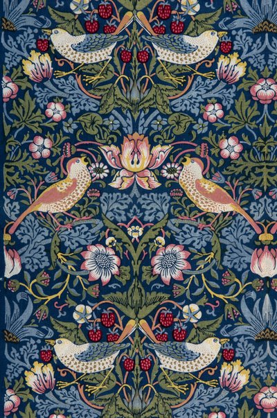 いちご泥棒。 装飾布、1883年。 作： William Morris