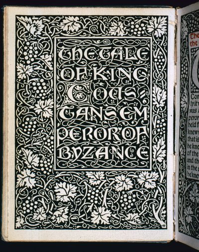 皇帝の物語』タイトルページ 1894年 作： William Morris