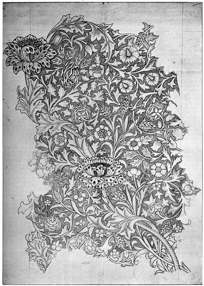 トレントパターンプリントリネン、1892 1934。 作： William Morris
