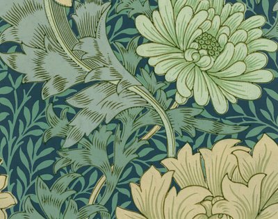 ウィリアム・モリス 壁紙サンプル（菊柄 作： William Morris