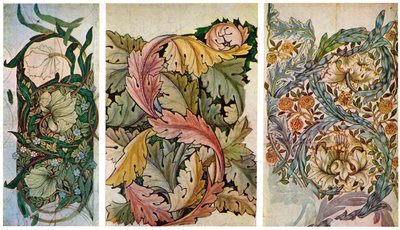 ウィリアムモリス1834-1896、1934年の作業図面。 作： William Morris