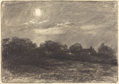 夕方、農場の風景 作： William Morris Hunt