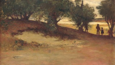 ウィローの砂銀行、マグノリア、1877年。 作： William Morris Hunt