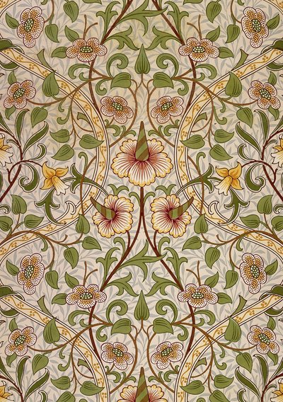 装飾生地、1876-1890。 作： William Morris Tapestry Works