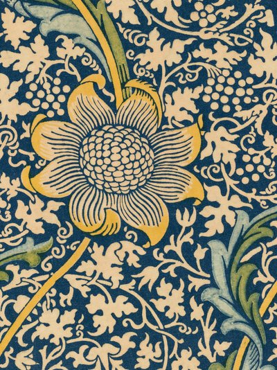 装飾生地、1876。 作： William Morris Tapestry Works