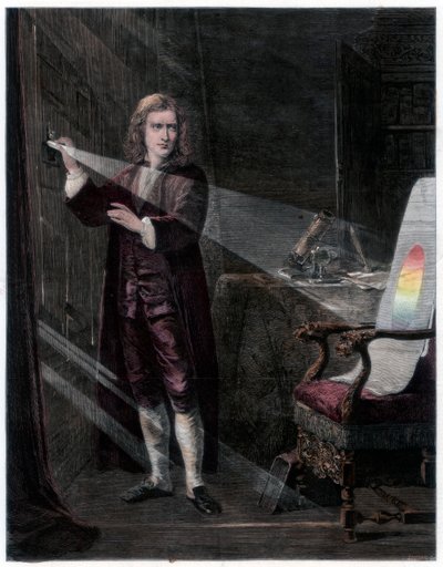 「ニュートン調査光」、1870 作： William Mouat Loudan