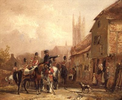 兵士の宿泊施設 作： William Mulready