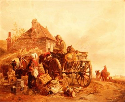 オフ・トゥ・マーケット 作： William Mulready