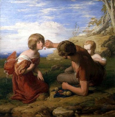 口を開けて、目を閉じて 作： William Mulready