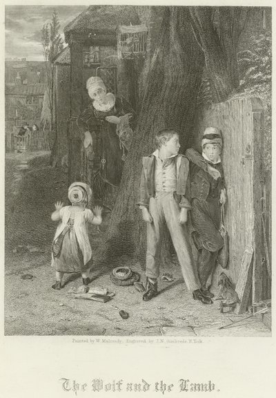 オオカミと子羊 作： William Mulready