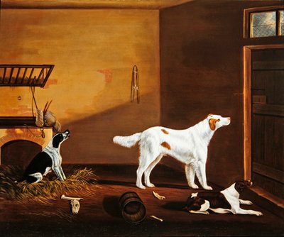 馬小屋の三匹の犬 作： William Nedham