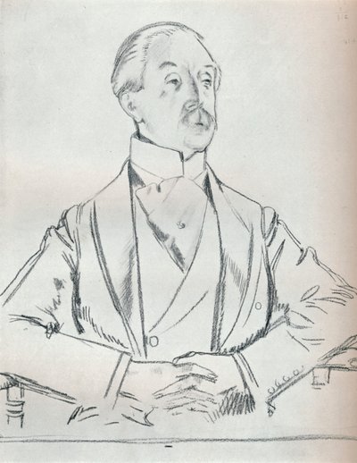 鉛筆による肖像画の研究、20世紀1932年 作： William Newenham Montague Orpen
