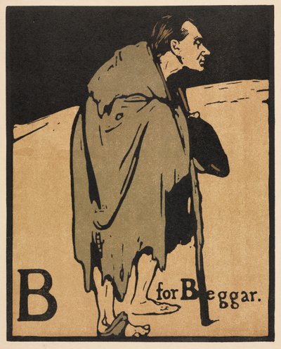 アルファベット: B は乞食 作： William Nicholson