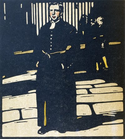 ブルーコートの少年、ウィリアム・ハイネマン発行の「ロンドン・タイプ」のイラスト 作： William Nicholson