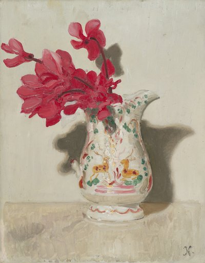 シクラメン、1937年頃（パネルに油彩） 作： William Nicholson