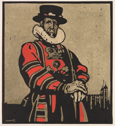 ロンドンの種類: ビーフイーター 作： William Nicholson