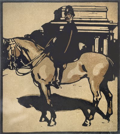 ウィリアム・ハイネマンが出版した「ロンドン・タイプ」の警官 作： William Nicholson
