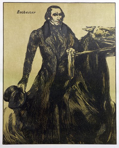 ロチェスター、「Characters of Romance」のイラスト、1900年に初版（カラーリソ） 作： William Nicholson
