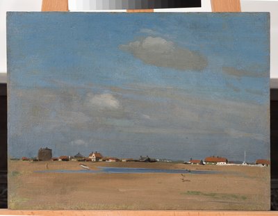 シングルストリート、1907年頃（船上に置かれたキャンバスに油彩） 作： William Nicholson