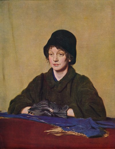 ボロボロの手袋を持つ少女、1909年、1935年。 作： William Nicholson